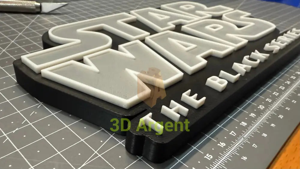 Star Wars The Black Series Sign Stand- 3D Printed Collectables:Science Fiction Collectables:Other Science Fiction Items