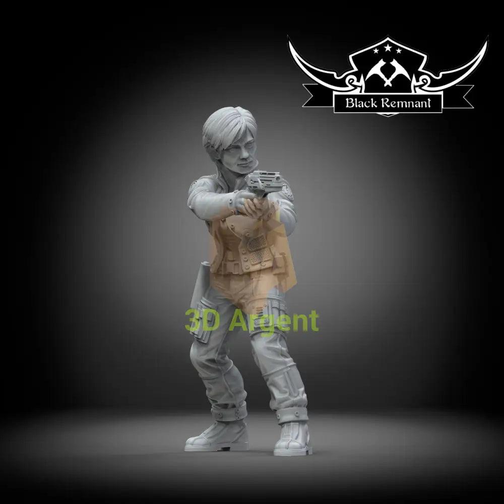 Starbuck – Battlestar Galactica – Black Remnant 3D Printed Resin Miniature