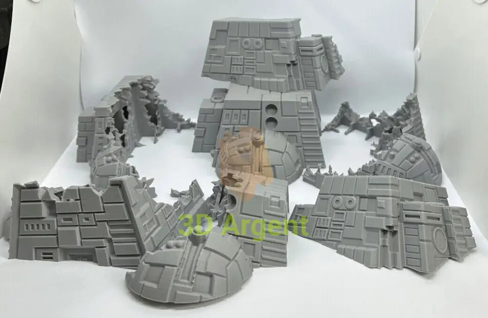 StarShip Wreckage Terrain Space Grimdark D&D scifi 28mm wargame All Pieces Toys & Games:Wargames &