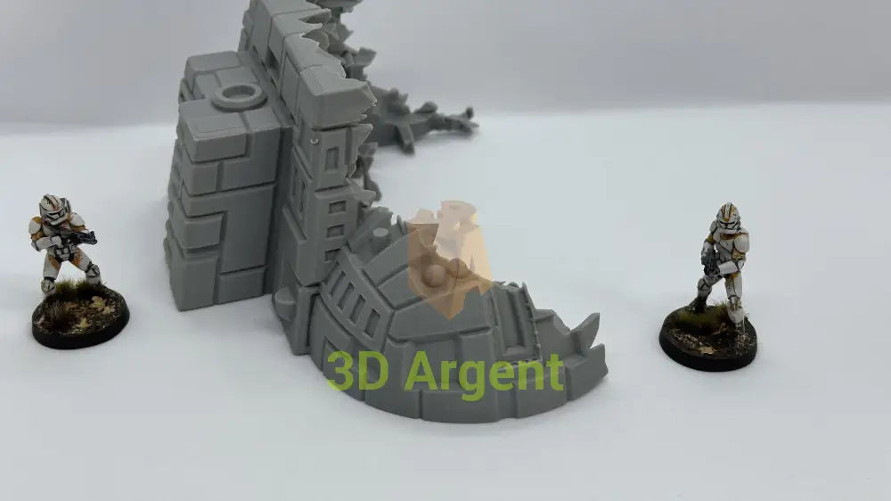 StarShip Wreckage Terrain Space Grimdark D&D scifi 28mm wargame C Toys & Games:Wargames &