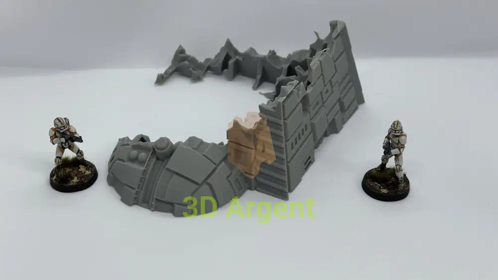StarShip Wreckage Terrain Space Grimdark D&D scifi 28mm wargame D Toys & Games:Wargames &