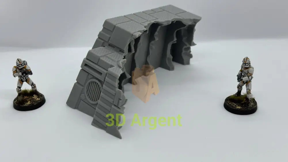 StarShip Wreckage Terrain Space Grimdark D&D scifi 28mm wargame Toys & Games:Wargames &