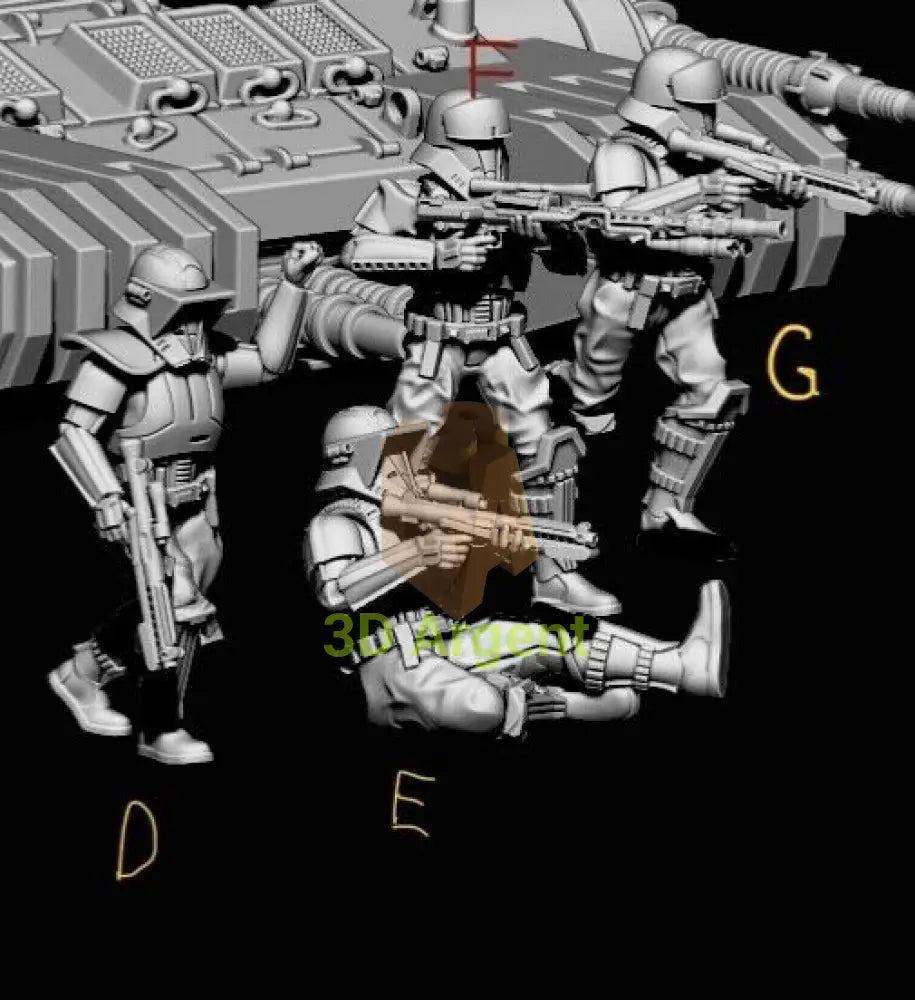Tank Trooper Modular- Star Wars Legion 3D Printed Resin BlueWolf Miniatures Toys & Games:Wargames & Role-Playing:Star