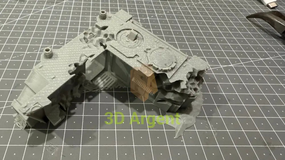 Tank Wreck Terrain 28mm Miniature Scenery compatible Space Wars Toys & Games:Wargames & Role-Playing:Scenery Props &