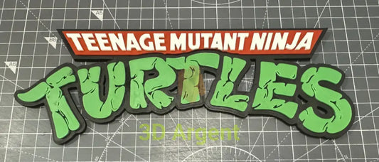 Teenage Mutant Ninja Turtles Sign TMNT - 3D Printed Sign Stand Collectables:Science Fiction Collectables:Other Science