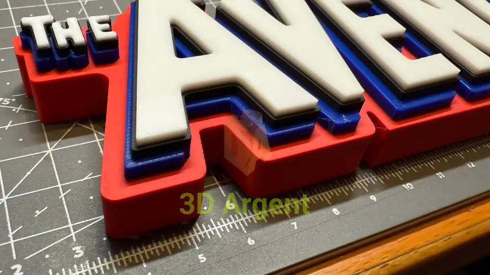 The Avengers Comic Marvel Logo - 3D Printed Sign Stand Collectables:Science Fiction Collectables:Other Science Fiction