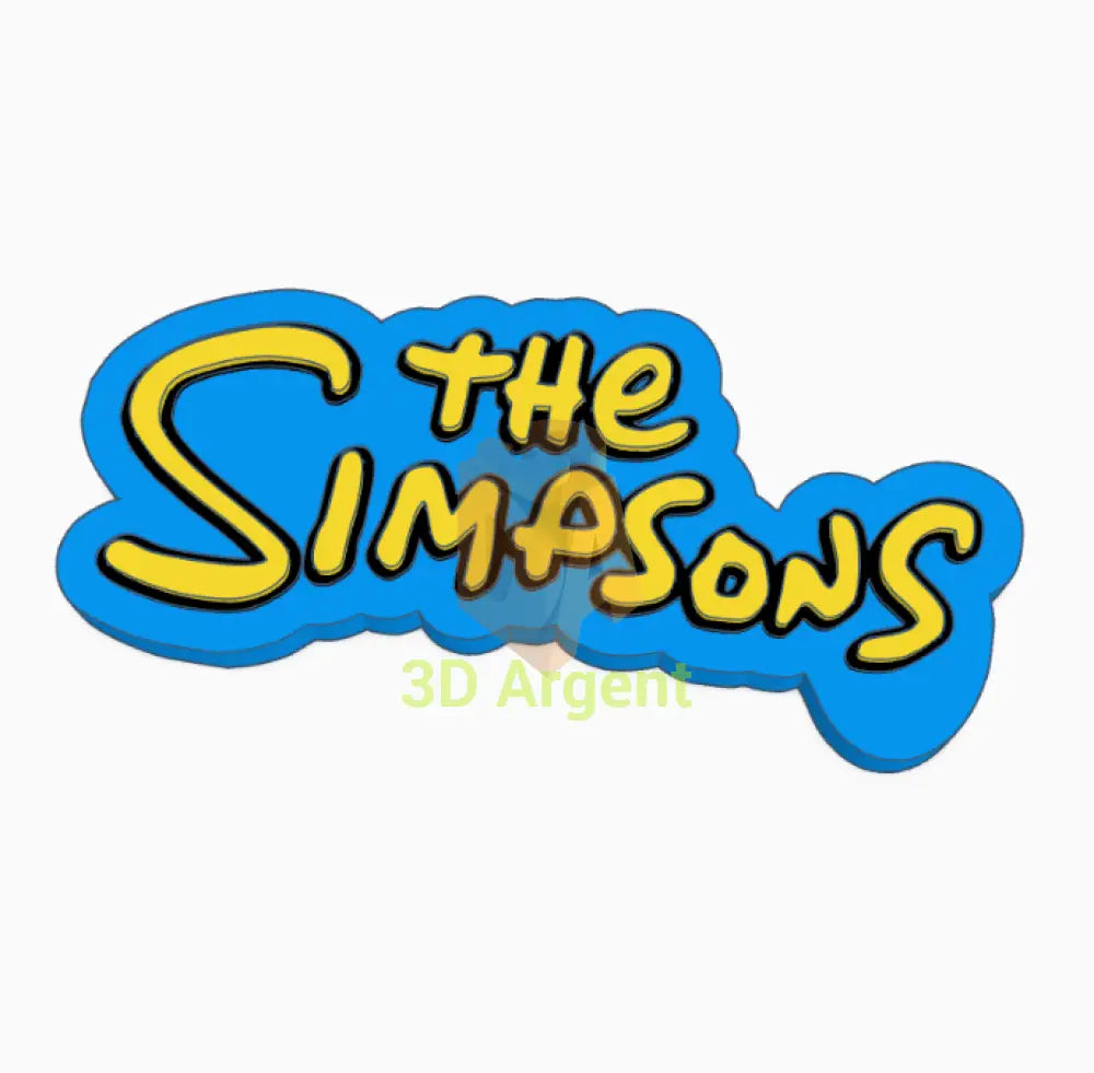 The Simpsons Sign Stand- 3D Printed Films & TV:Film Memorabilia: