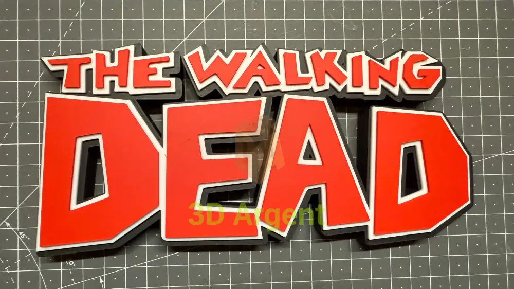 The Walking Dead Comic Logo Sign | 3D Printed Multi Colour Display Stand Books Comics & Magazines:Comic Books &