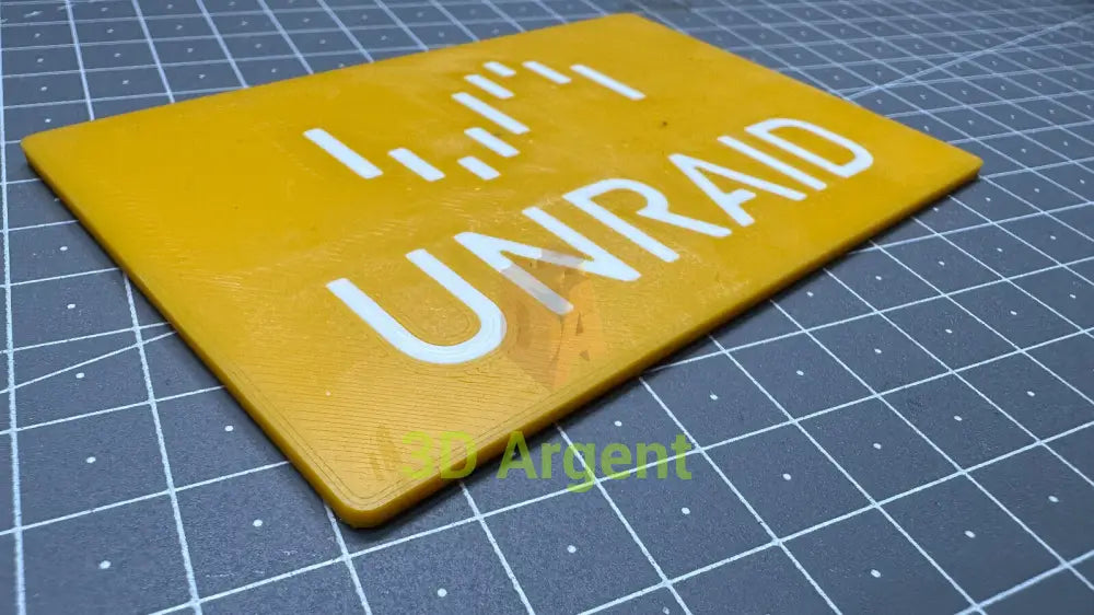 Unraid Logo - 3D Printed Sign Stand Computers/Tablets & Networking:Other Computers & Networking