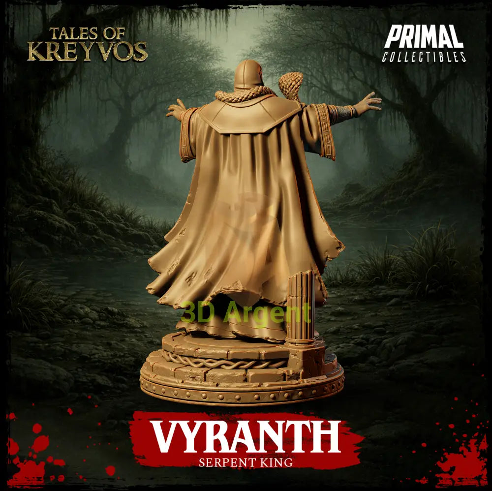 Vyranth the Serpent King - Tales of Kreyvos - D&D Miniature - Toys & Games:Wargames &