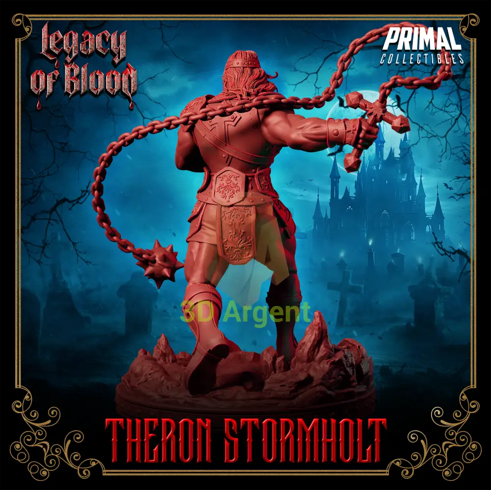 Warrior - Theron Stormholt Fantasy compatible D&D DragonLance Miniatures Primal Toys & Games:Wargames &