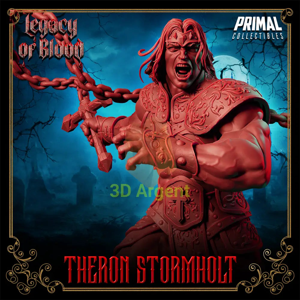 Warrior - Theron Stormholt Fantasy compatible D&D DragonLance Miniatures Primal Toys & Games:Wargames &