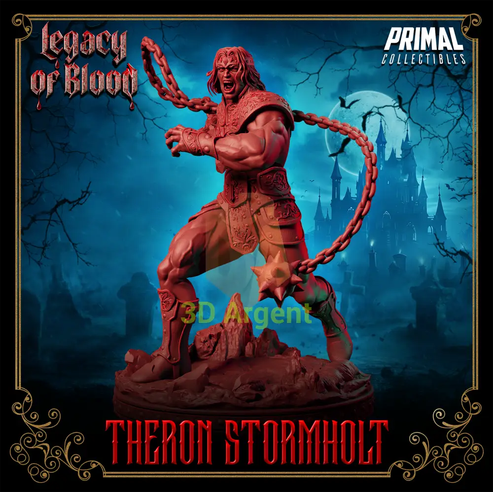 Warrior - Theron Stormholt Fantasy compatible D&D DragonLance Miniatures Primal Toys & Games:Wargames &