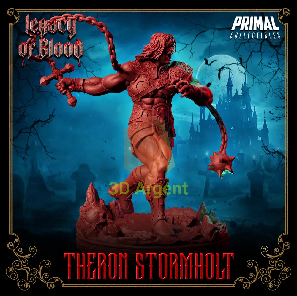 Warrior - Theron Stormholt Fantasy compatible D&D DragonLance Miniatures Primal Toys & Games:Wargames &