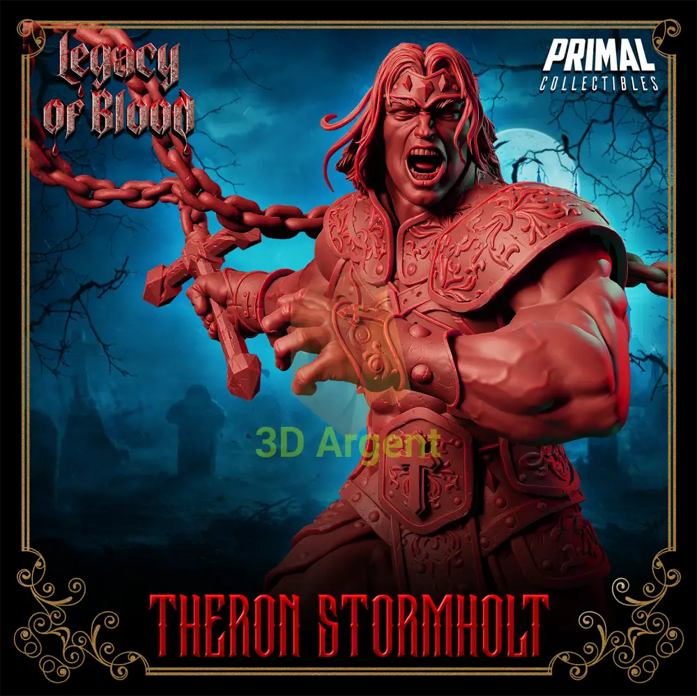 Warrior - Theron Stormholt Fantasy compatible D&D DragonLance Miniatures Primal Toys & Games:Wargames &