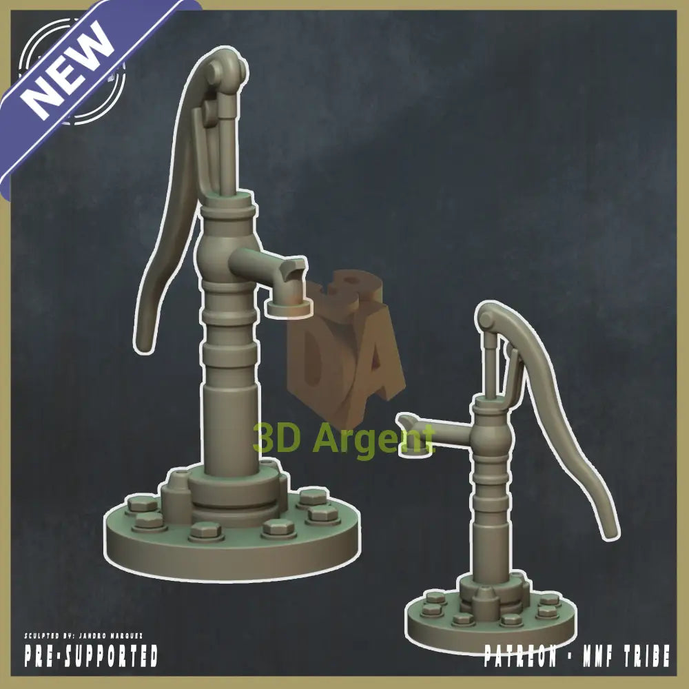 Wasteland Water Pump – 3D Printed Resin Terrain Nuke World Miniatures Toys & Games:Wargames & Role-Playing:Star Wars