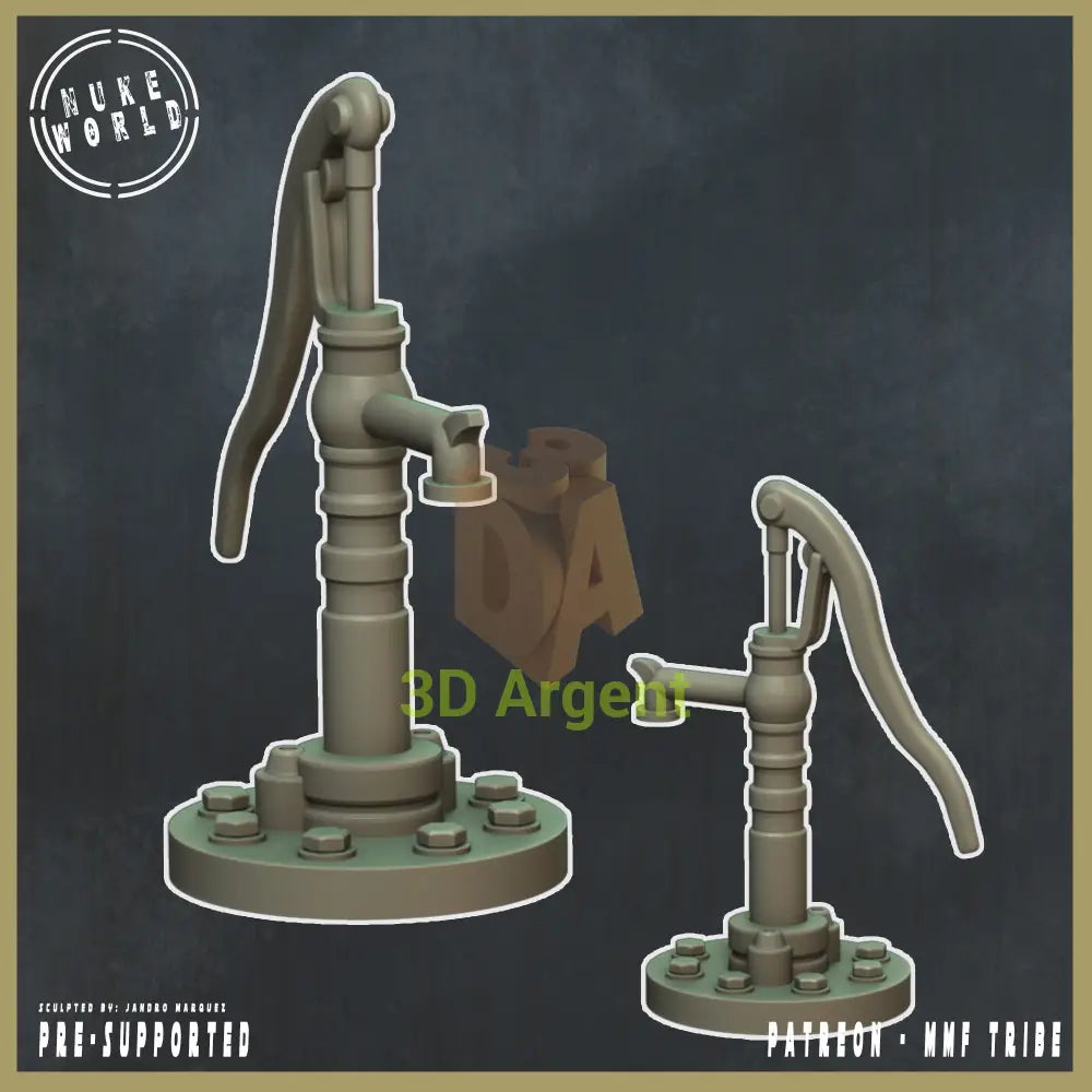 Wasteland Water Pump – 3D Printed Resin Terrain Nuke World Miniatures Toys & Games:Wargames & Role-Playing:Star Wars