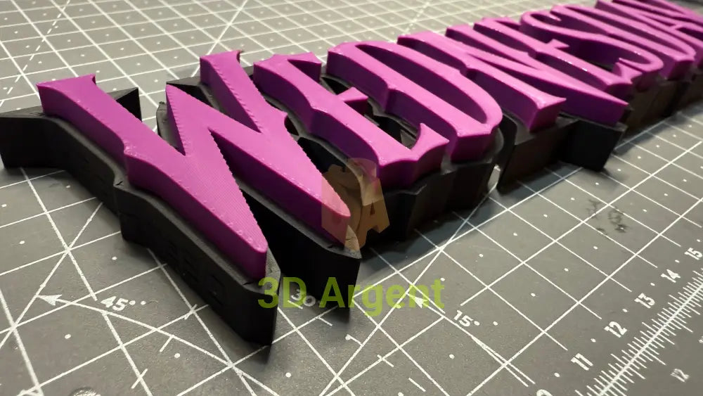 Wednesday Adams - 3D Printed Sign Stand Collectables:Science Fiction Collectables:Other Science Fiction Items