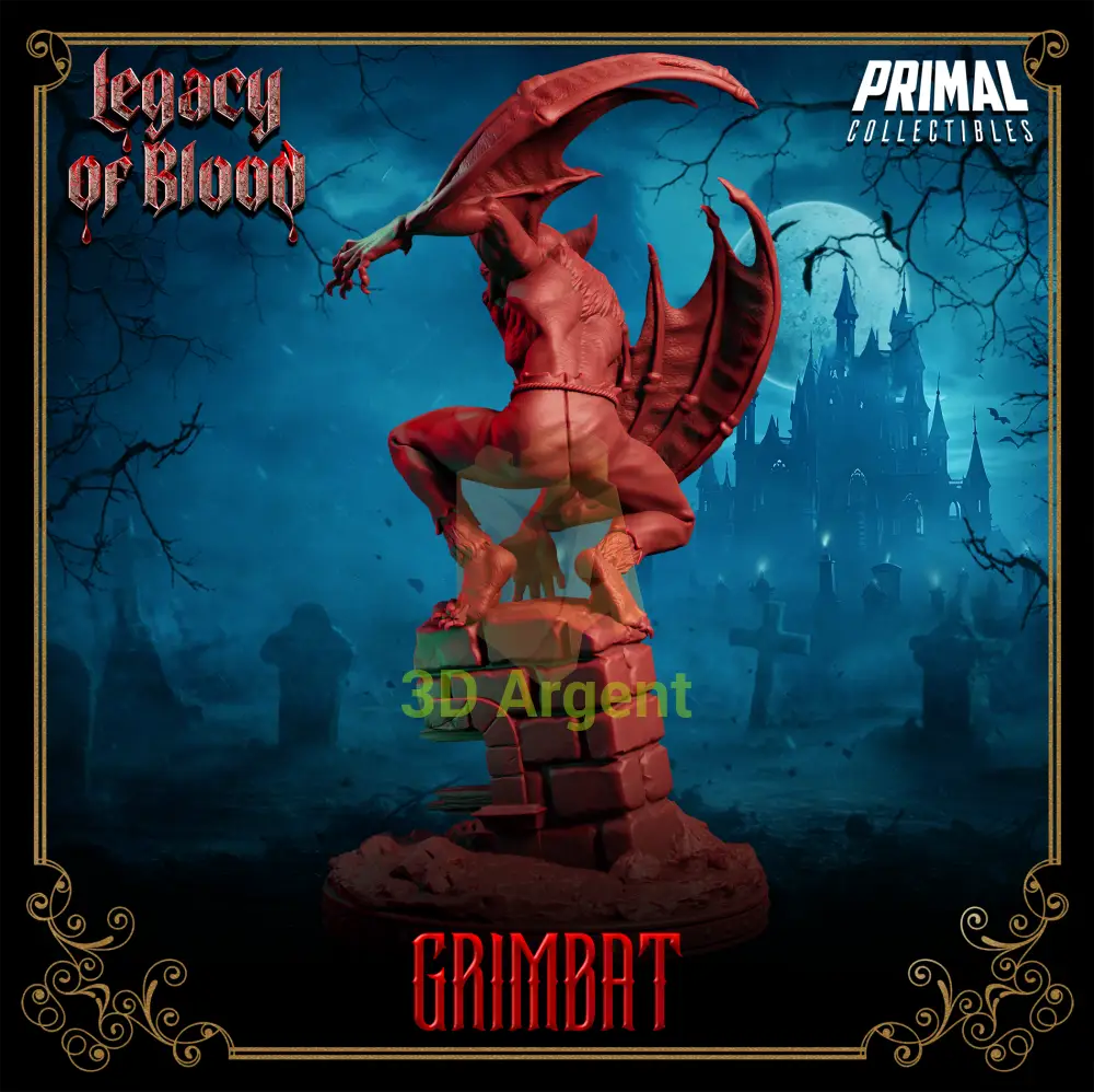 Werebat - Grimbat Fantasy compatible D&D DragonLance Miniatures Primal Toys & Games:Wargames &