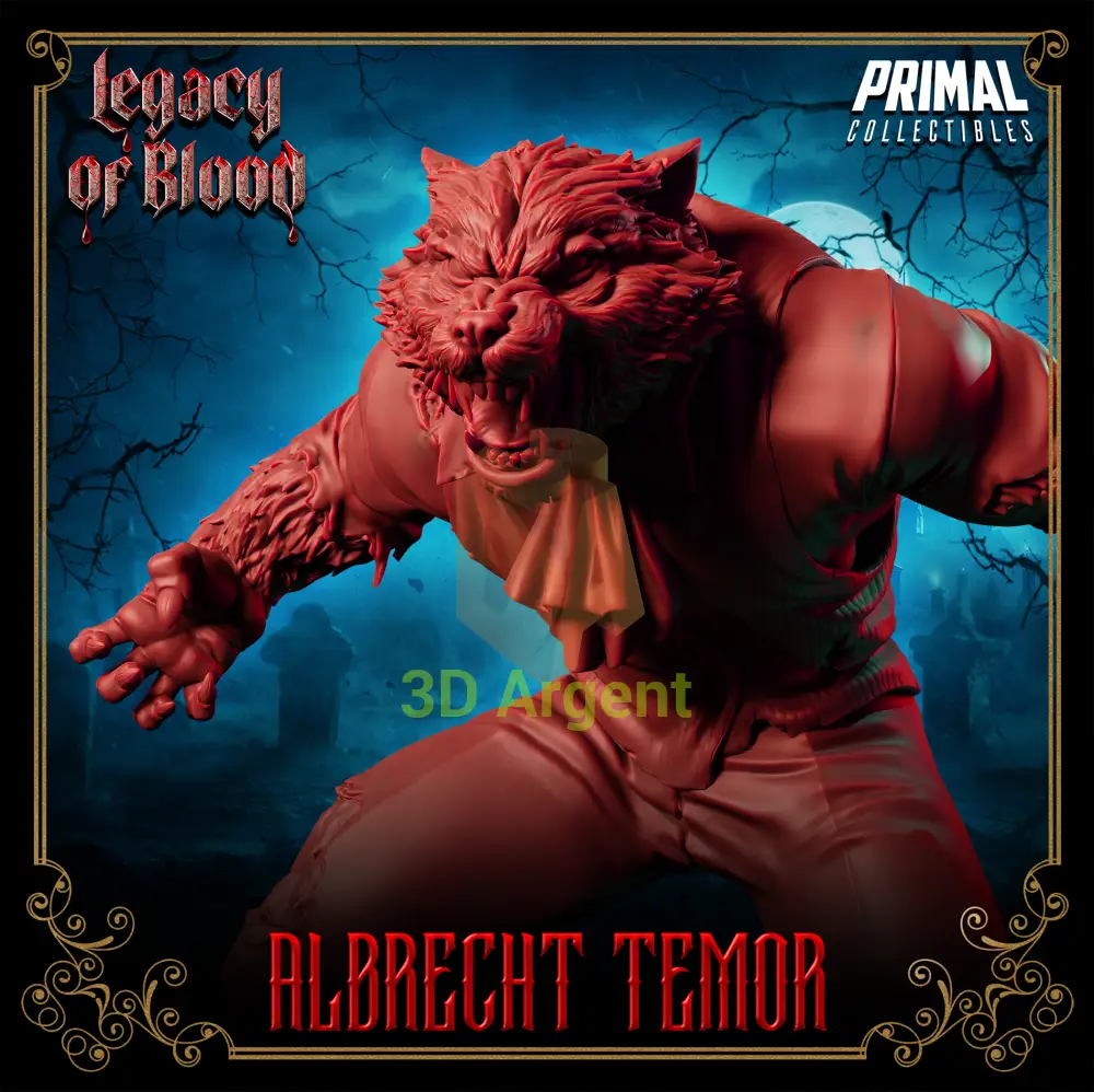 Werewolf - Albertch Tremor Fantasy compatible D&D DragonLance Miniatures Primal Toys & Games:Wargames &