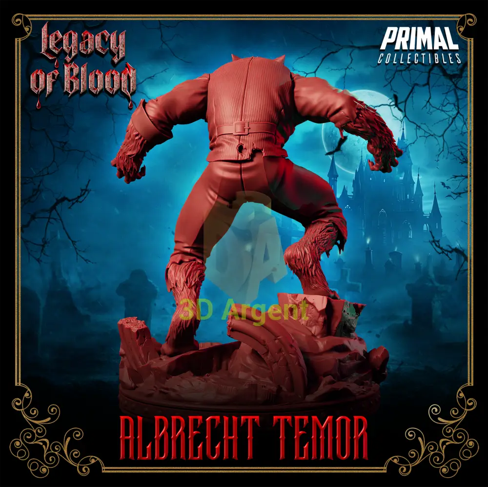 Werewolf - Albertch Tremor Fantasy compatible D&D DragonLance Miniatures Primal Toys & Games:Wargames &