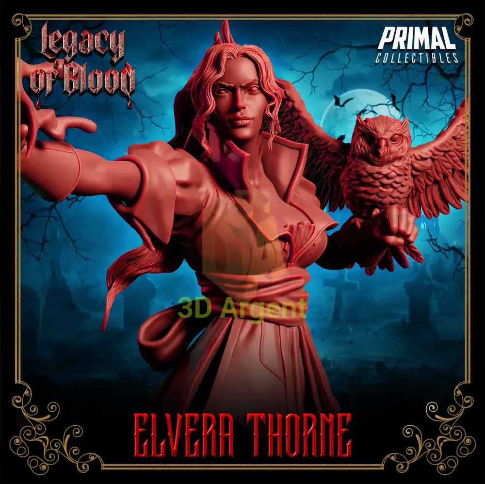 Wizard - Elvera Thorne Fantasy compatible D&D DragonLance Miniatures Primal Toys & Games:Wargames &
