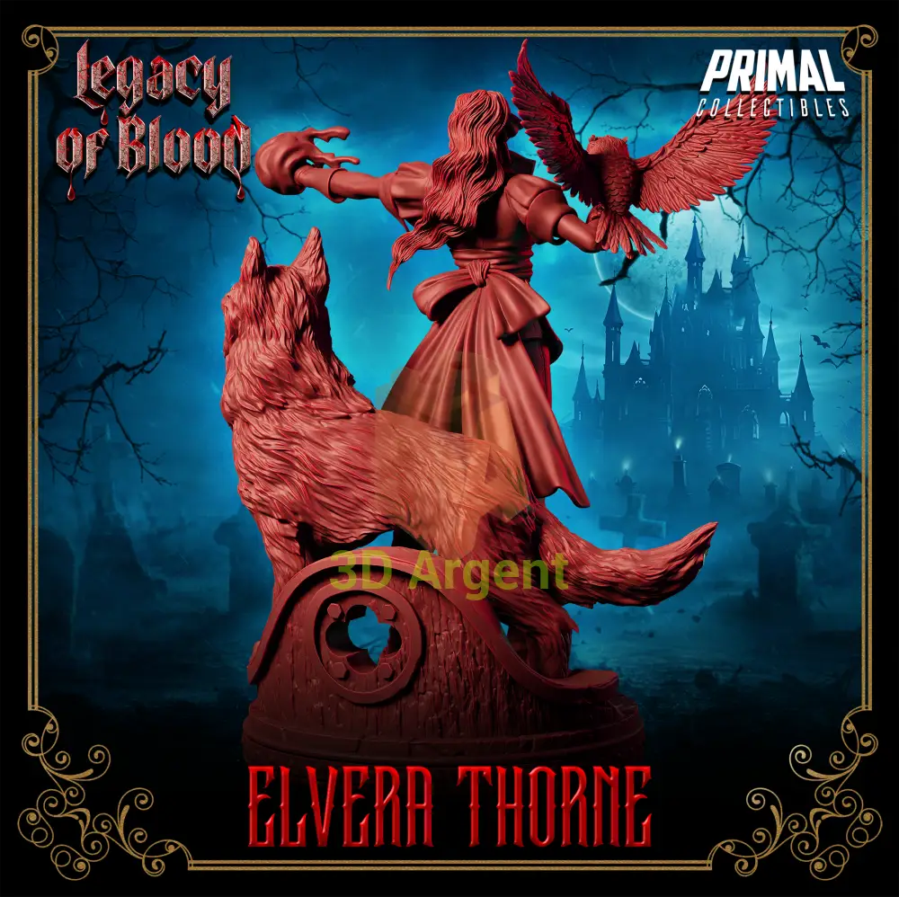 Wizard - Elvera Thorne Fantasy compatible D&D DragonLance Miniatures Primal Toys & Games:Wargames &