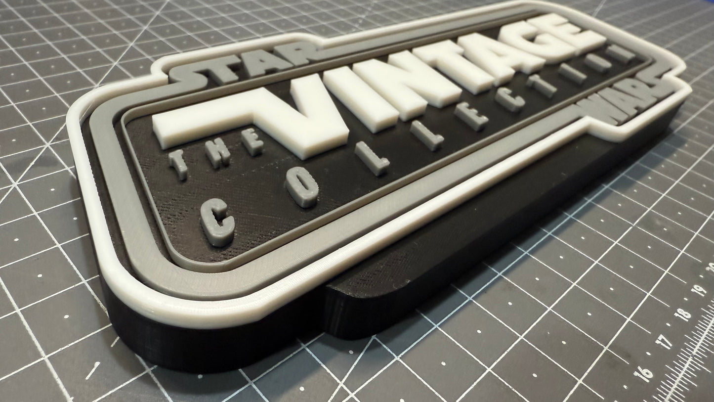 Star Wars The Vintage Collection Sign Stand- 3D Printed