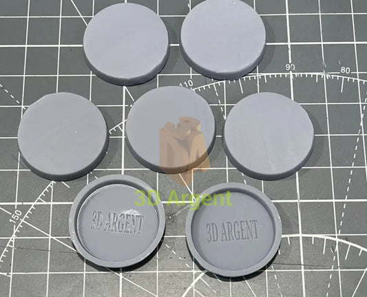 High-quality 27mm Bases x 20 - Star Wars Legion compatible 3D Printed Resin by 3D Argent, perfect for miniatures.
