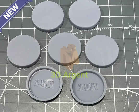 High-quality 27mm Bases x 20 - Star Wars Legion compatible 3D Printed Resin by 3D Argent, perfect for miniatures.