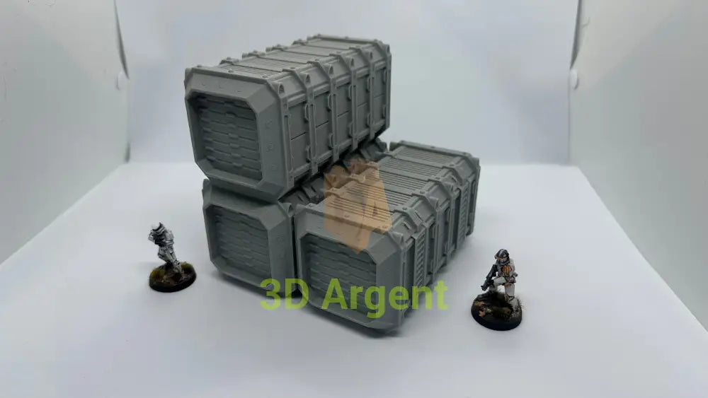 Heavy Armoured Container Tabletop Necromunda Scifi Scatter Terrain 28mm Stargrave Toys & Games:Wargames &