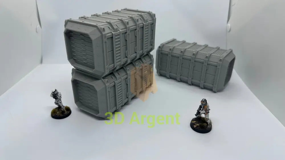 Heavy Armoured Container Tabletop Necromunda Scifi Scatter Terrain 28mm Stargrave Toys & Games:Wargames &