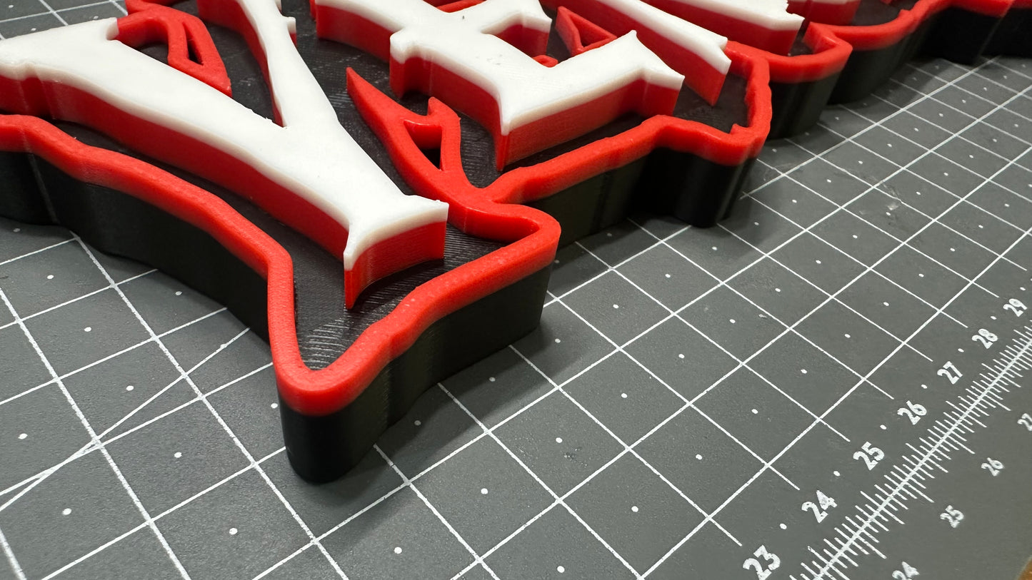 Venom Logo Sign - 3D Printed Sign Stand