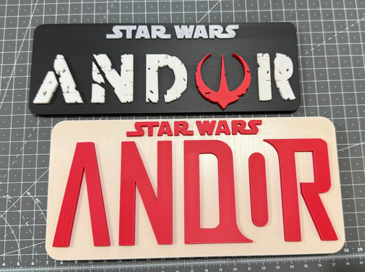 Star Wars Andor - 3D Printed Sign Stand