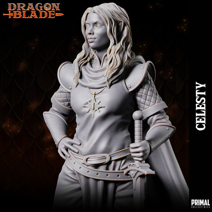 Noble princess - Celesty  - Fantasy compatible D&D DragonLance Miniatures Primal