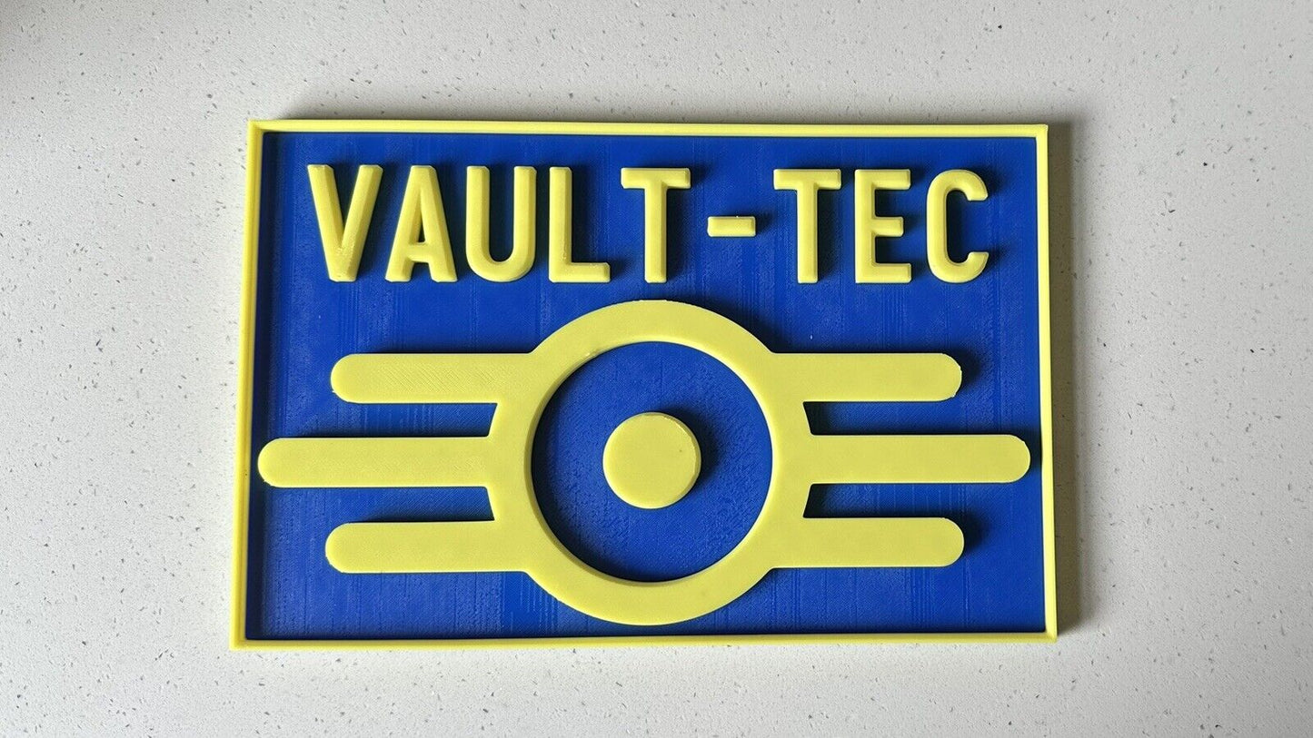 Vault Tec Fallout Inspired - 3D Printed Sign Stand