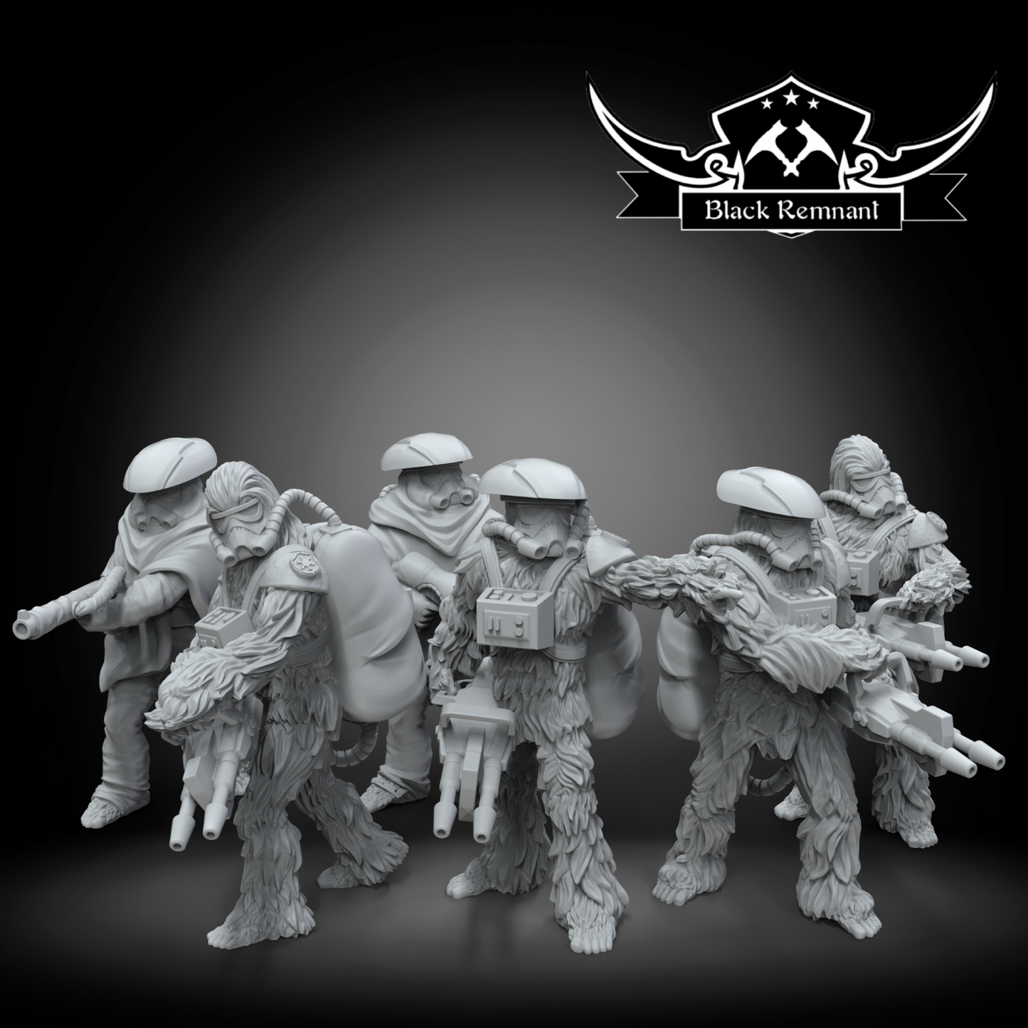 Imperial Wookiee Conscripts Squad Star Wars Legion compatible Resin Miniatures