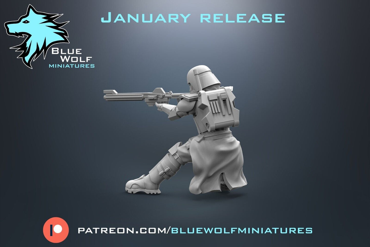 Galactic Marine Communication Gear Star Wars Legion 3D Resin BlueWolf Miniature