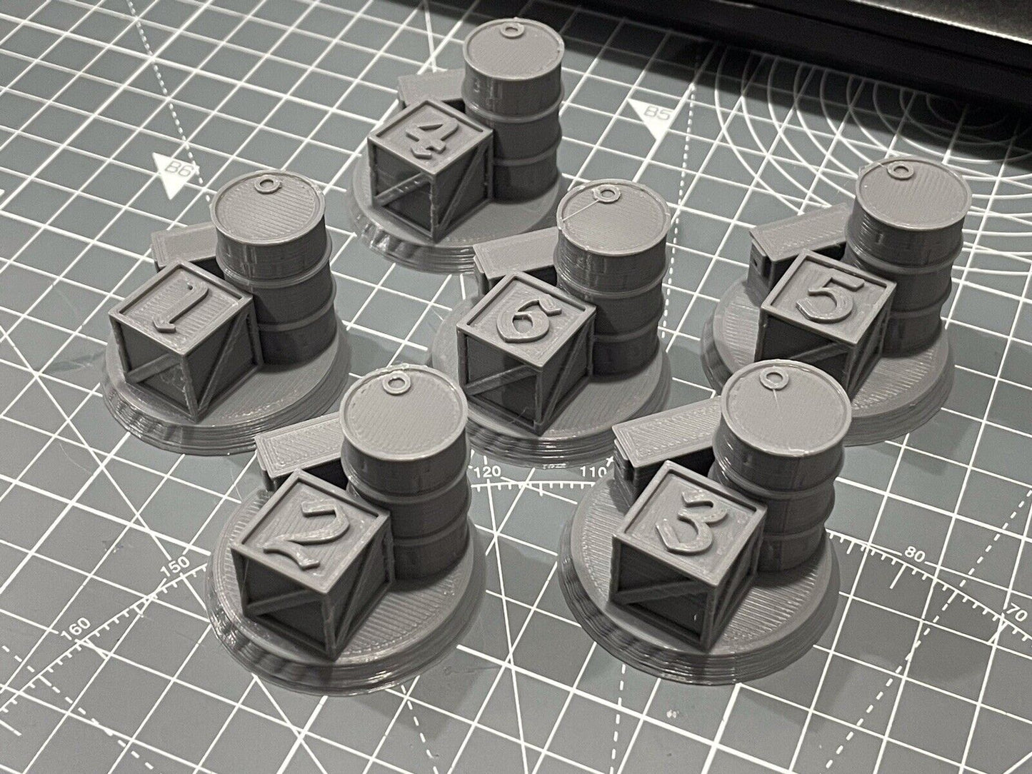 x6 Objective/location markers compatible Warhammer Kill Team 40k or D&D 28 mm