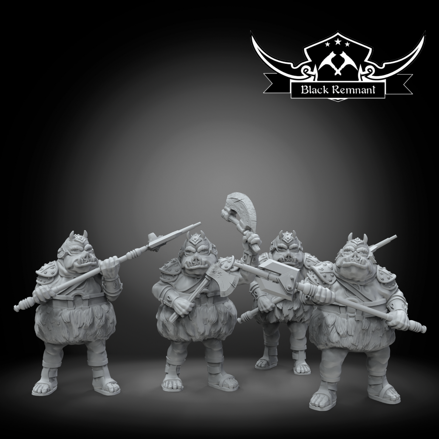 Gamorrean guards 4 poses Star Wars Legion compatible 3D Printed Resin Miniatures