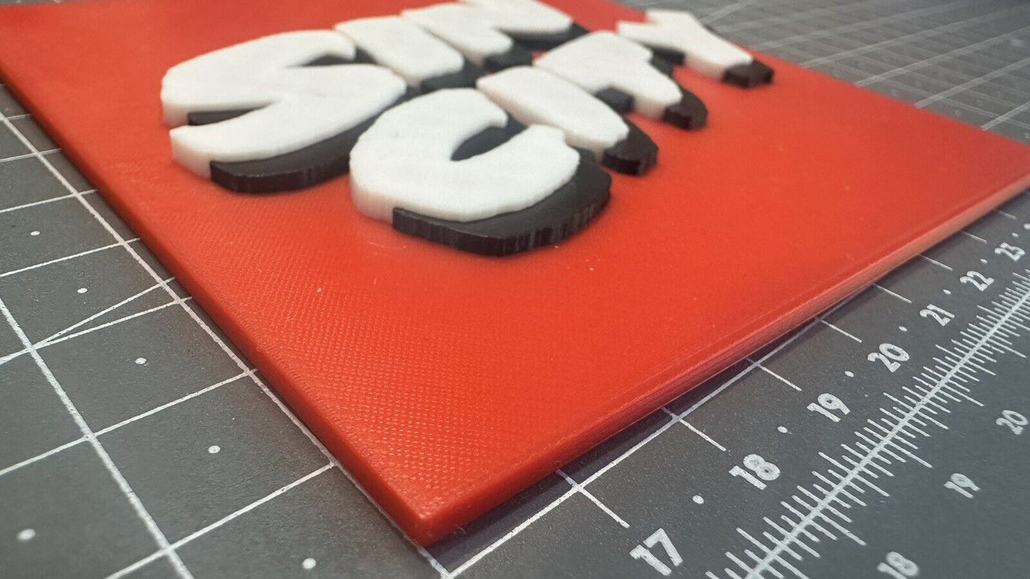 Sin City Logo - 3D Printed Sign Stand