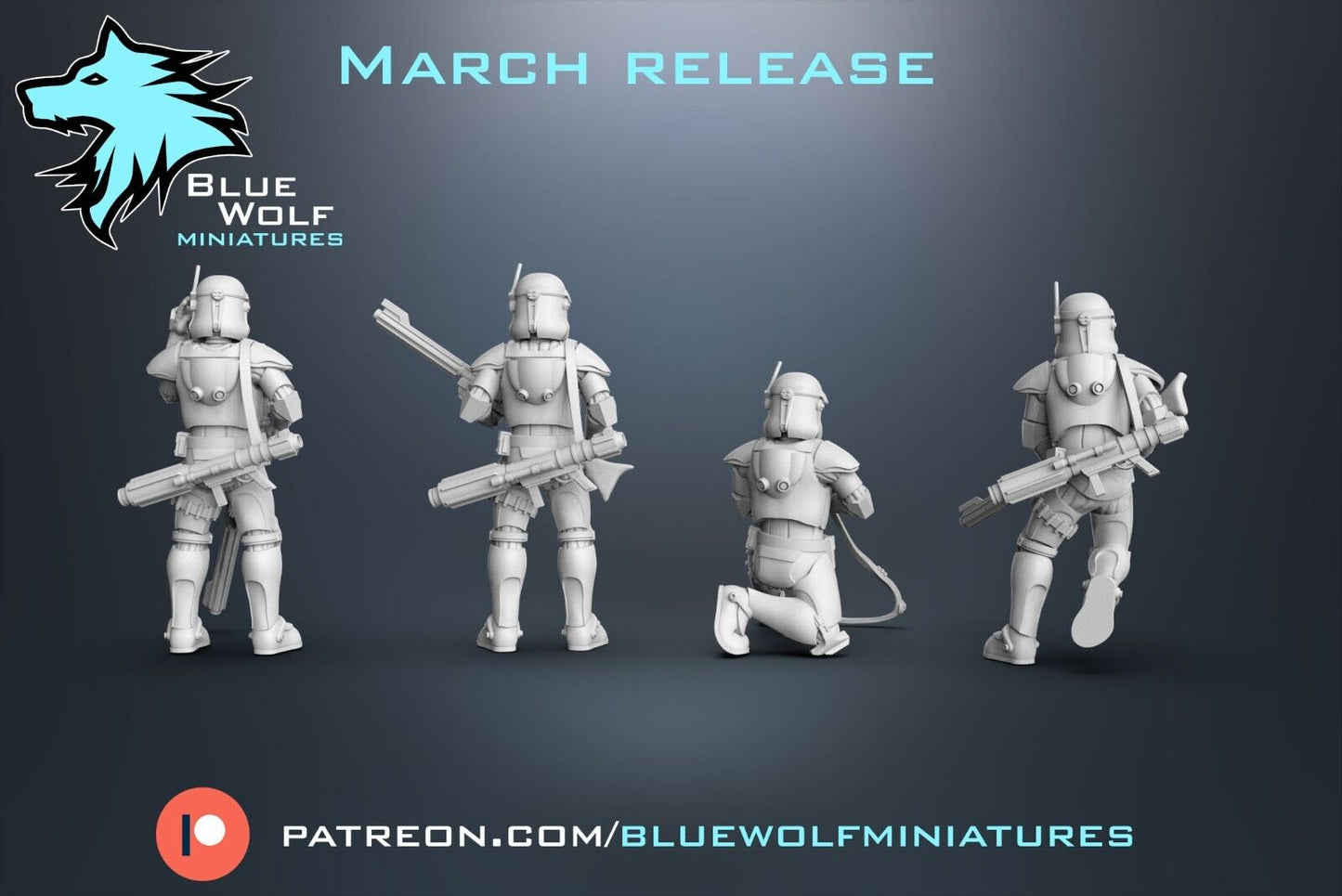 AT RT Specialists - Star Wars Legion 3D Printed Resin BlueWolf Miniatures