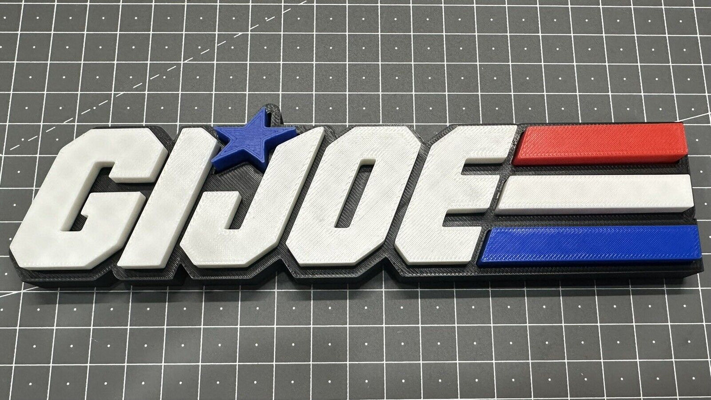 GI JOE - 3D Printed Sign Stand