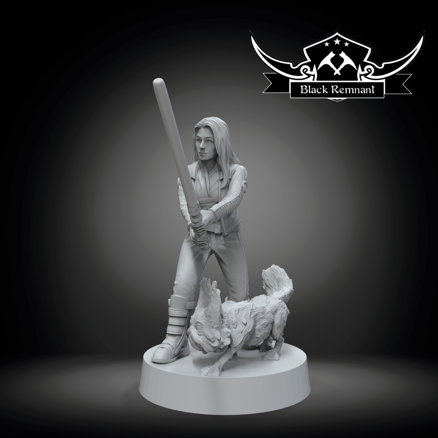 Sabine Wren and Lothcat Star Wars Legion compatible 3D Printed Resin Miniatures