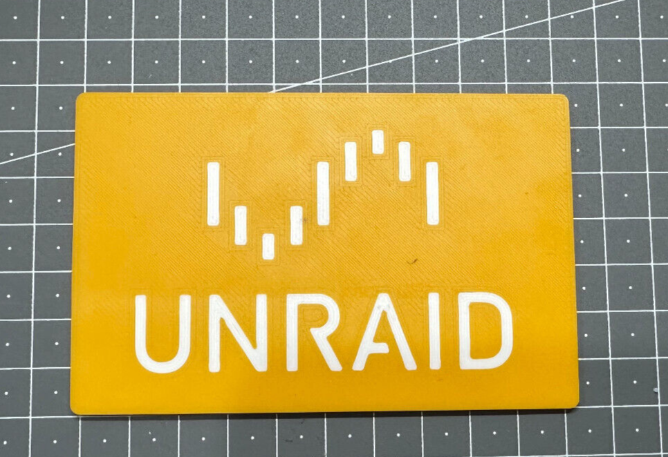 Unraid Logo - 3D Printed Sign Stand