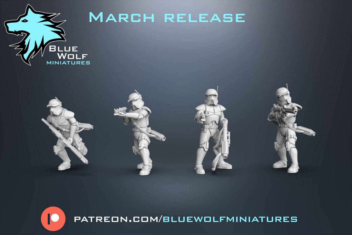 AT RT Specialists - Star Wars Legion 3D Printed Resin BlueWolf Miniatures