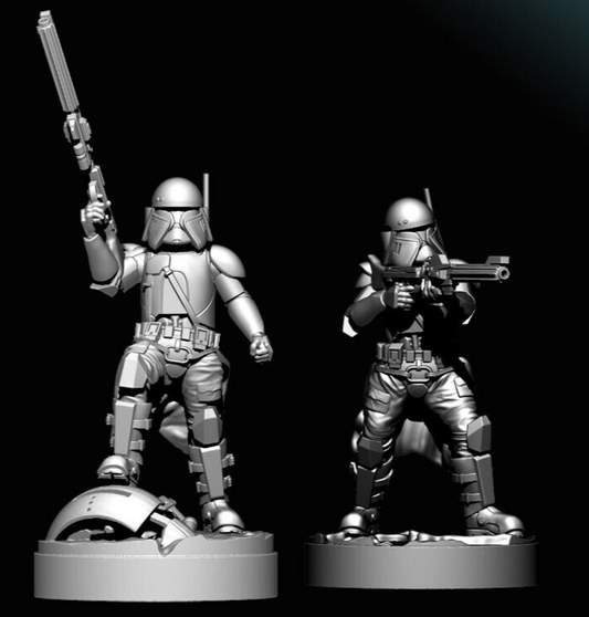 Commander Bacara - Star Wars Legion 3D Printed Resin BlueWolf Miniatures