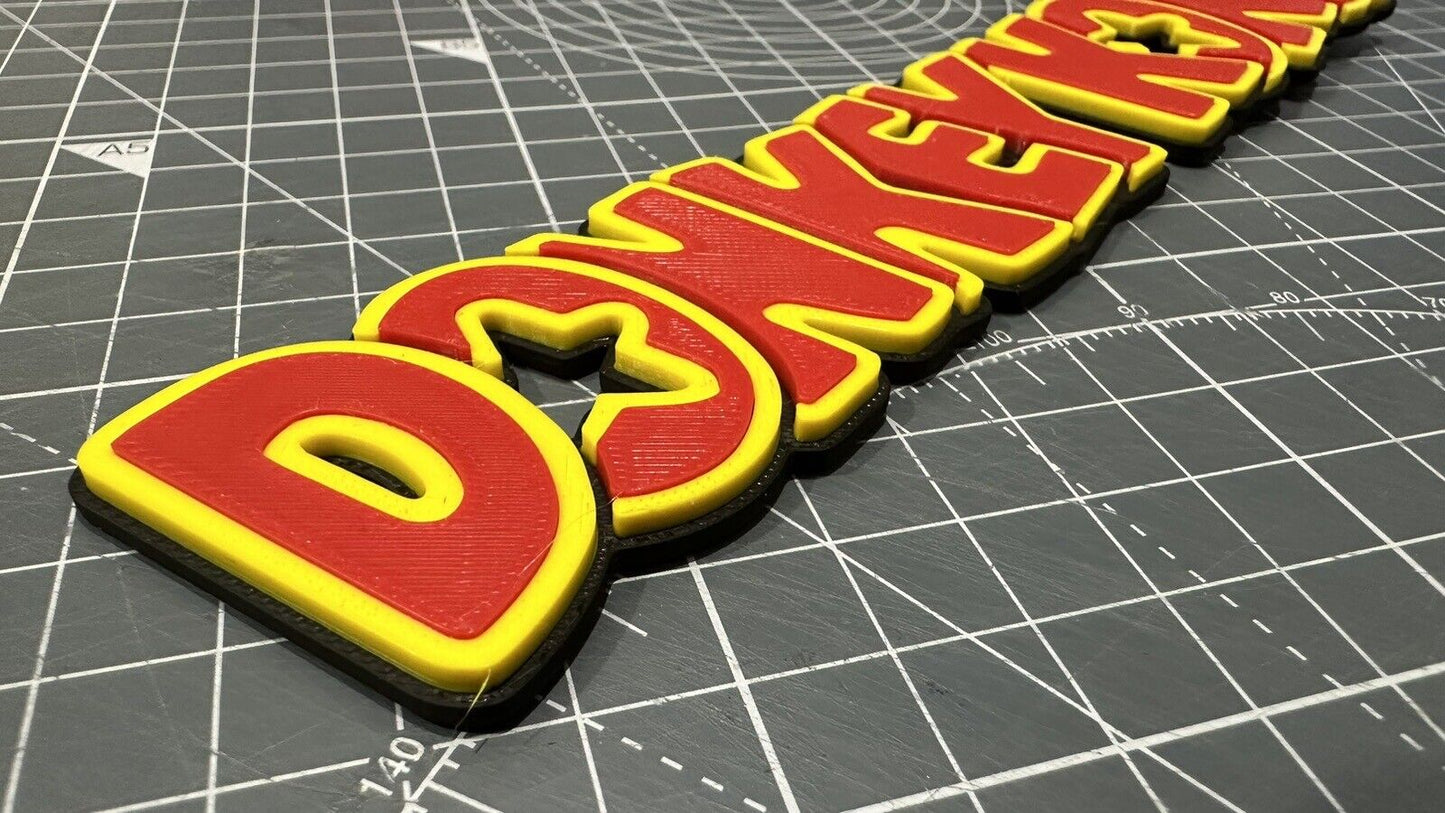 Donkey Kong - 3D Printed Sign Stand