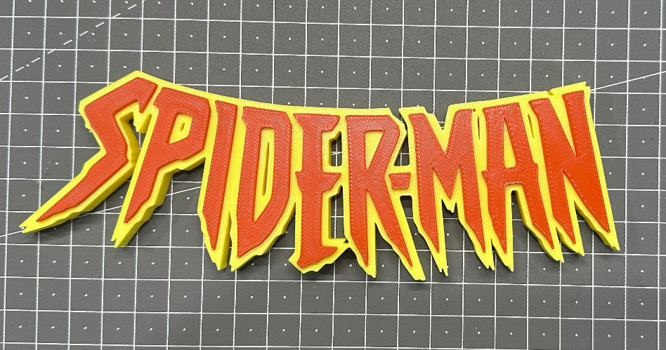 Spider-Man Logo - 3D Printed Sign Stand