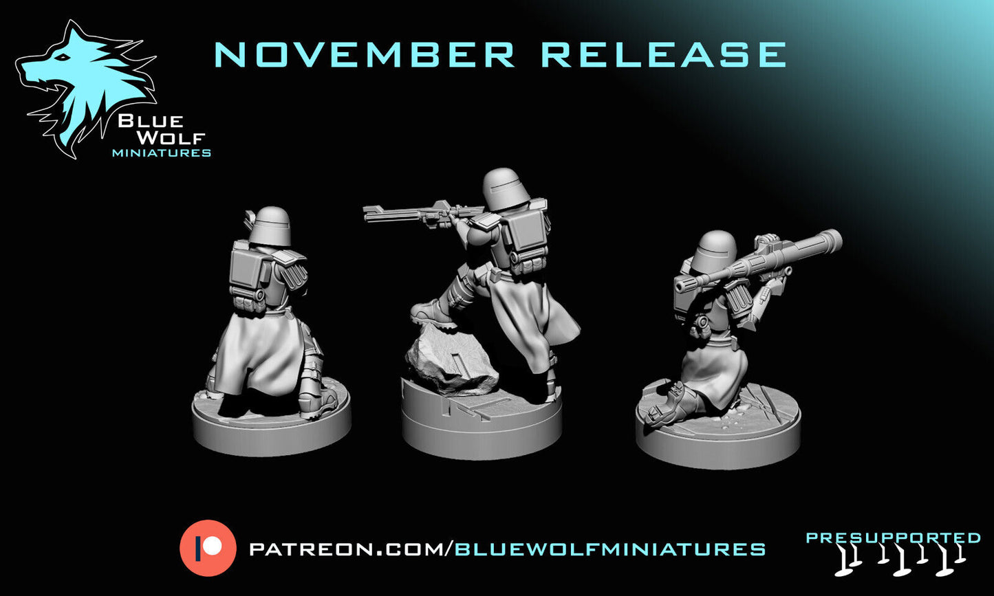 Galactic Marines- Star Wars Legion 3D Printed Resin BlueWolf Miniatures